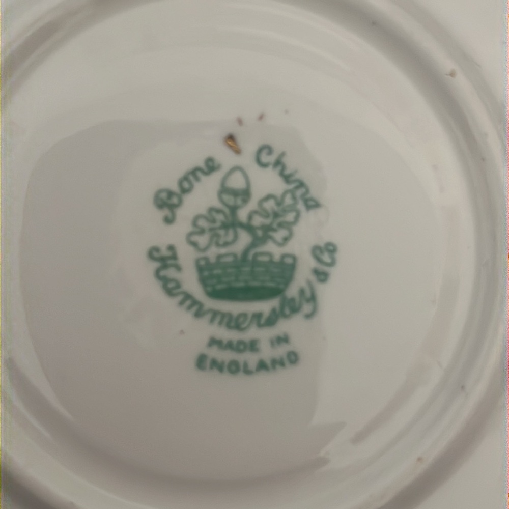 Hammersley bone china set of two Demitasse tea cup Cup and Saucer - Picture 8 of 8